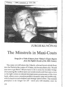 The Minstrels in Maxi-Coats